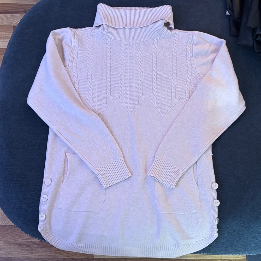 Chic Beige Turtleneck Sweater